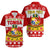 (Custom Personalised) Tonga Christmas Kilisimasi Fiefia Coat Of Arms Hawaiian Shirt LT9 Red - Polynesian Pride