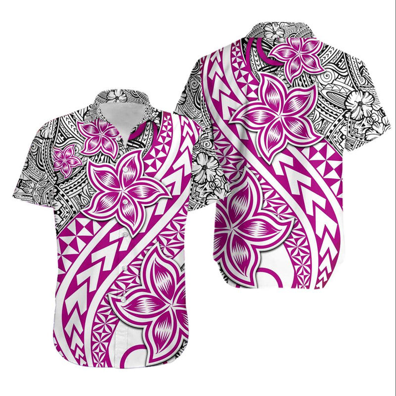 Traditional Polynesian Tribal Tattoo Retro Hawaiian Shirt Pink LT9 Pink - Polynesian Pride