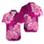 Polynesian Floral Tribal Hawaiian Shirt - Pink LT9 Pink - Polynesian Pride