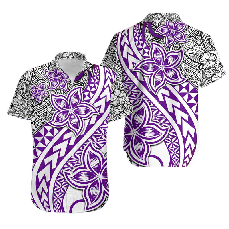 Traditional Polynesian Tribal Tattoo Retro Hawaiian Shirt Purple LT9 Purple - Polynesian Pride