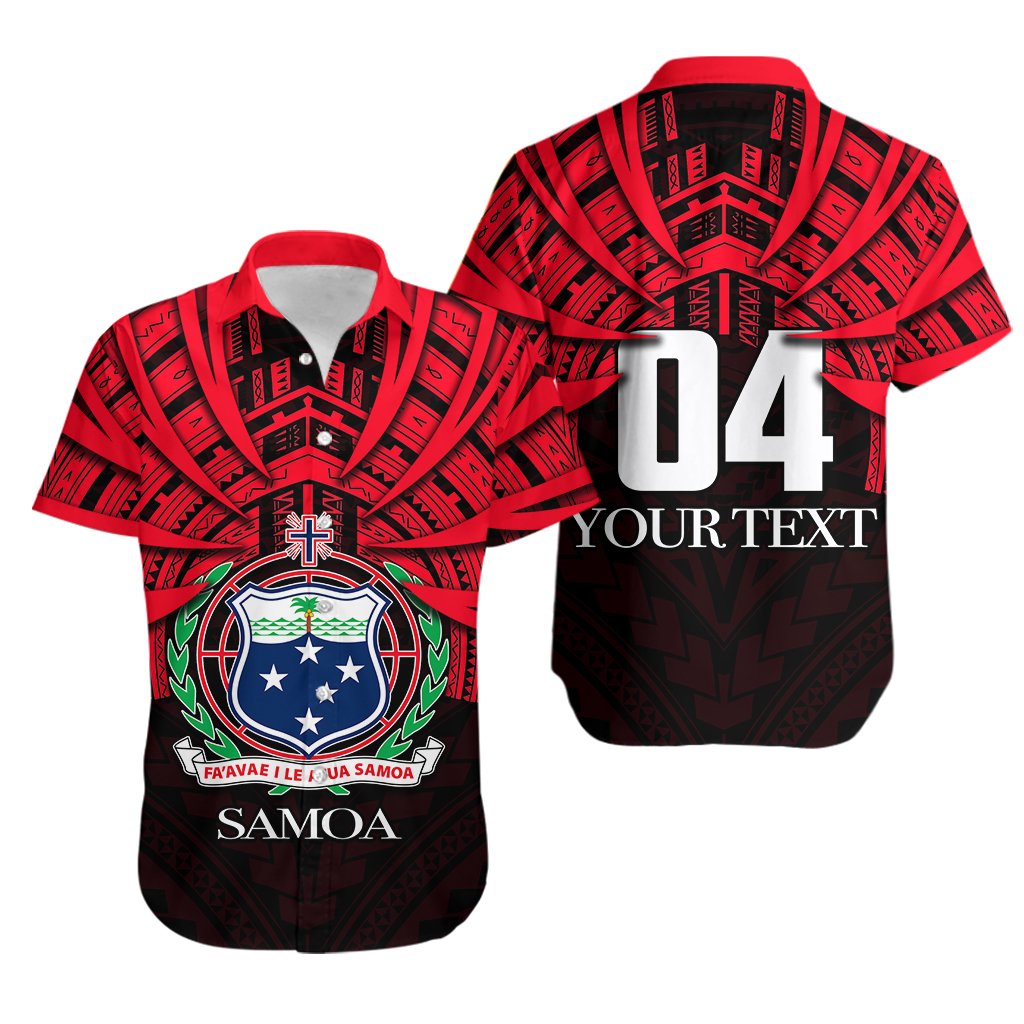 (Custom Personalised) Samoa Hawaiian Shirt Special Polynesian No.5 Unisex Red - Polynesian Pride