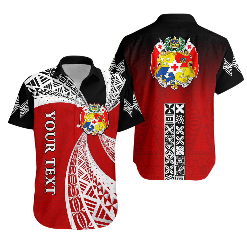 (Custom Personalised) Tonga Distinctive Hawaiian Shirt Tongan Tapa Pattern LT13 Unisex Red - Polynesian Pride