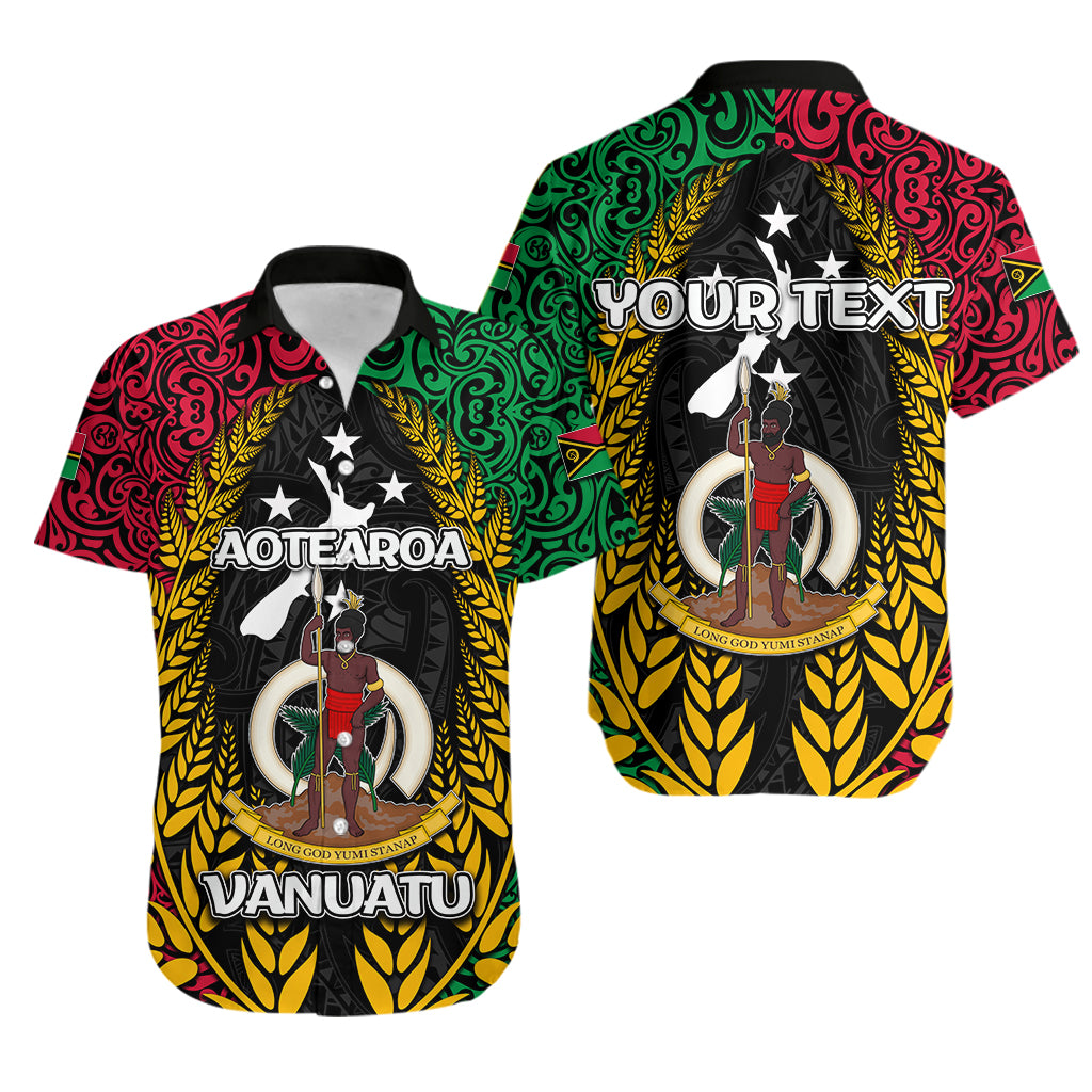 (Custom Personalised) Vanuatu Hawaiian Shirt Mix Maori Aotearoa LT6 Unisex Red - Polynesian Pride