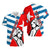 (Custom Personalised)Free West Papua Hawaiian Shirt Clenched Hands Flag LT6 Unisex Blue - Polynesian Pride