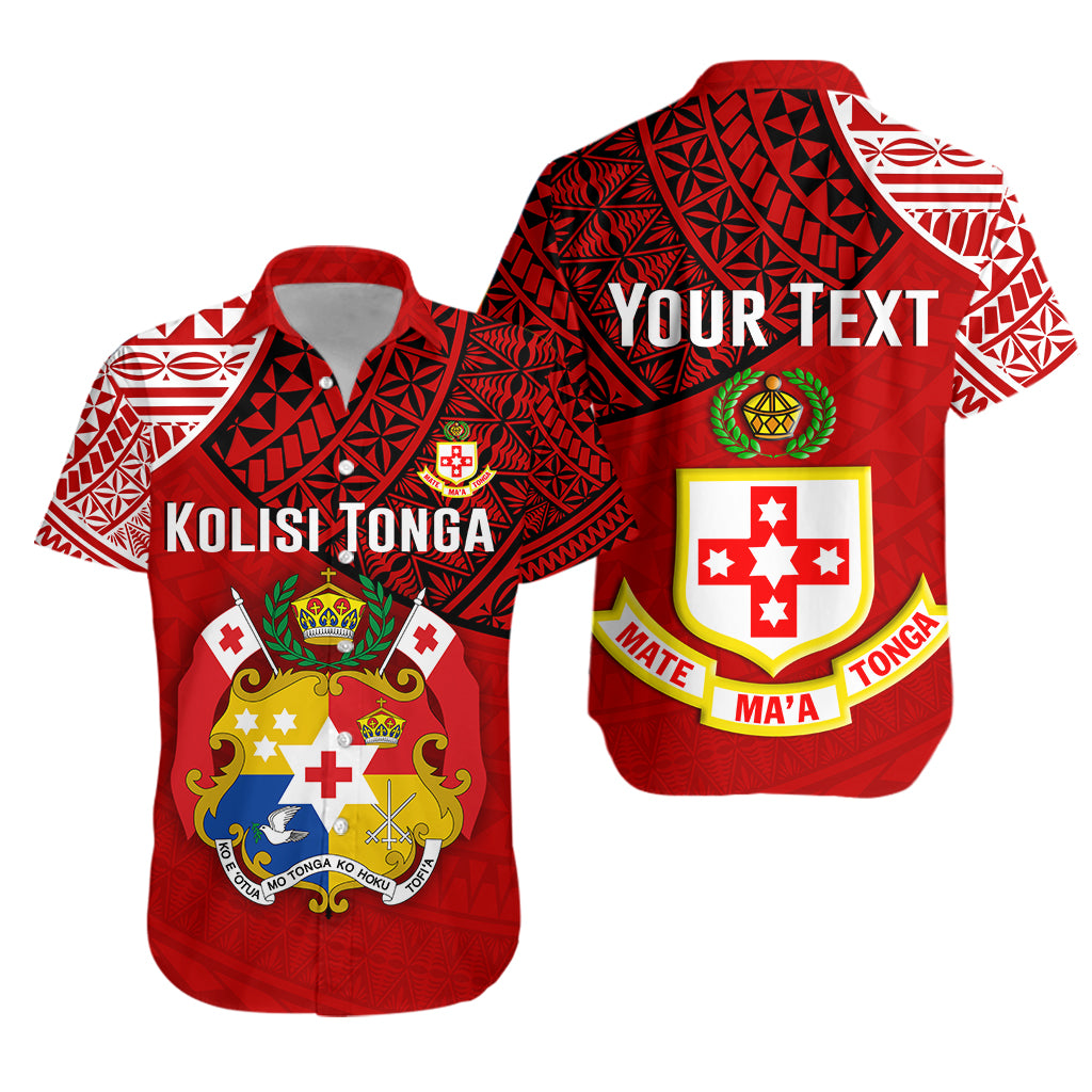 (Custom Personalised) Tonga College Atele Hawaiian Shirt - Kolisi Tonga LT4 Unisex Red - Polynesian Pride