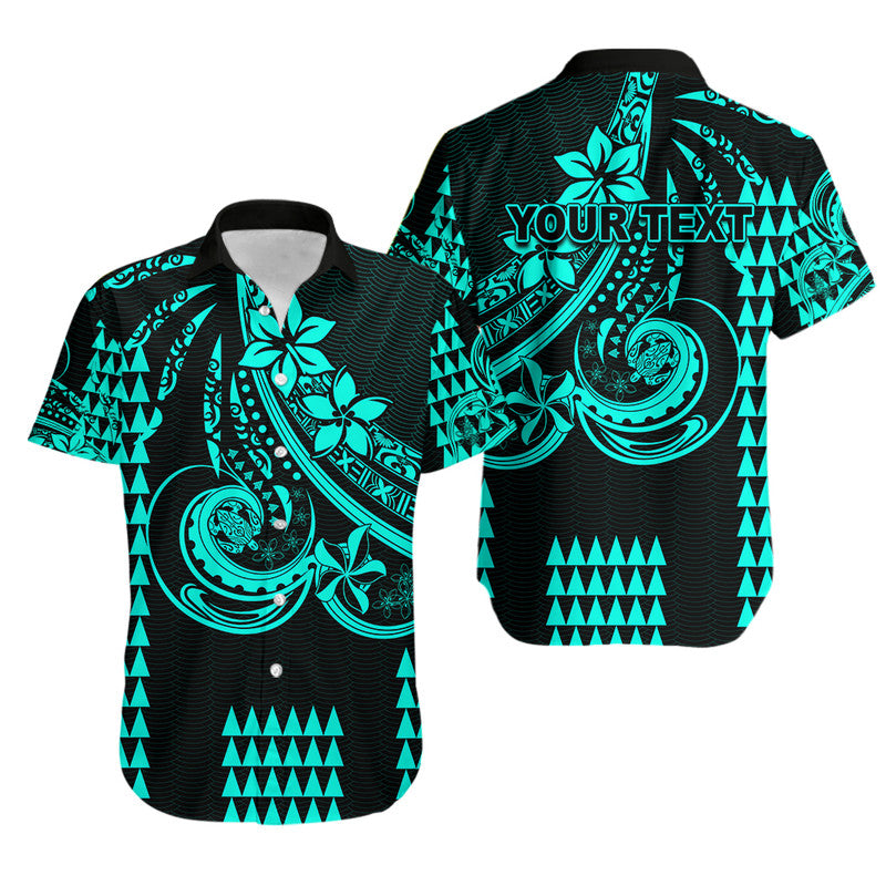 (Custom Personalised) Kakau Hawaiian Polynesian Hawaiian Shirt Turquoise Green LT6 Unisex Green - Polynesian Pride