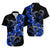 Polynesian Valentine Matching Dress and Hawaiian Shirt Hibiscus Flowers Blue Style LT6 - Polynesian Pride