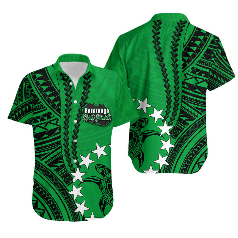Cook Islands Rarotonga Polynesian Hawaiian Shirt LT6 Unisex Green - Polynesian Pride
