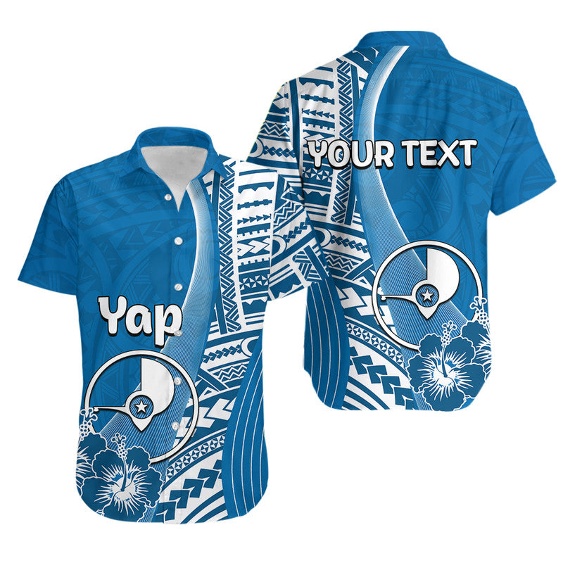 Custom Personalised Yap Of Micronesia Hawaiian Shirt Vibe Style LT6 Unisex Blue - Polynesian Pride