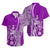 Polynesian Couple Outfits Hawaii King Kamehameha Matching Dress and Hawaiian Shirt Vibe Purple Style LT6 - Polynesian Pride