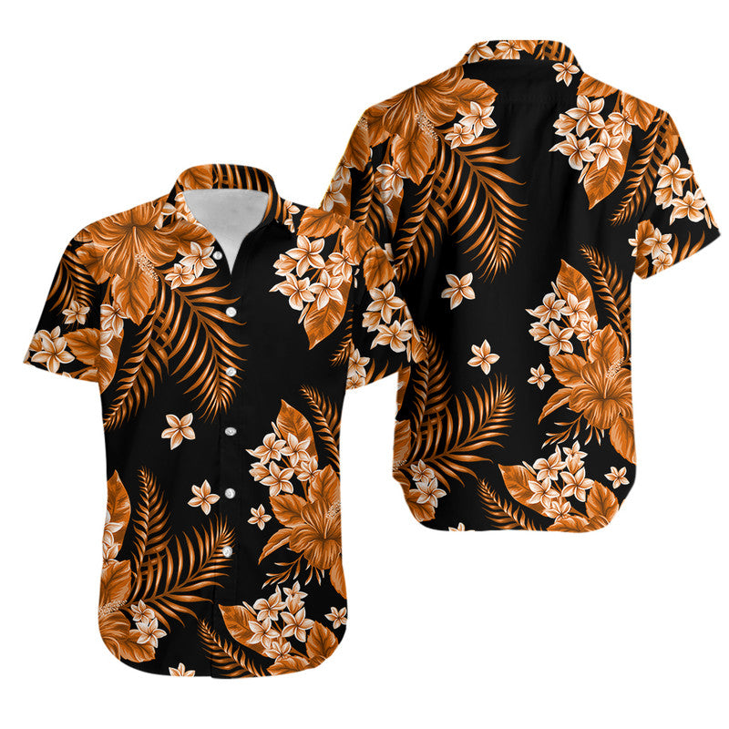 Hawaii Summer Colorful Hawaiian Shirt Orange LT6 Unisex Orange - Polynesian Pride