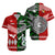 Polynesian Matching Hawaiian Shirt and Dress New Zealand Tonga Together Green LT8 - Polynesian Pride