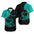 Custom Polynesian Valentine Matching Dress and Hawaiian Shirt Heart Tattoo Green Style LT6 - Polynesian Pride
