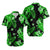 Polynesian Couple Outfits Hawaii Summer Colorful Matching Dress and Hawaiian Shirt Green LT6 - Polynesian Pride