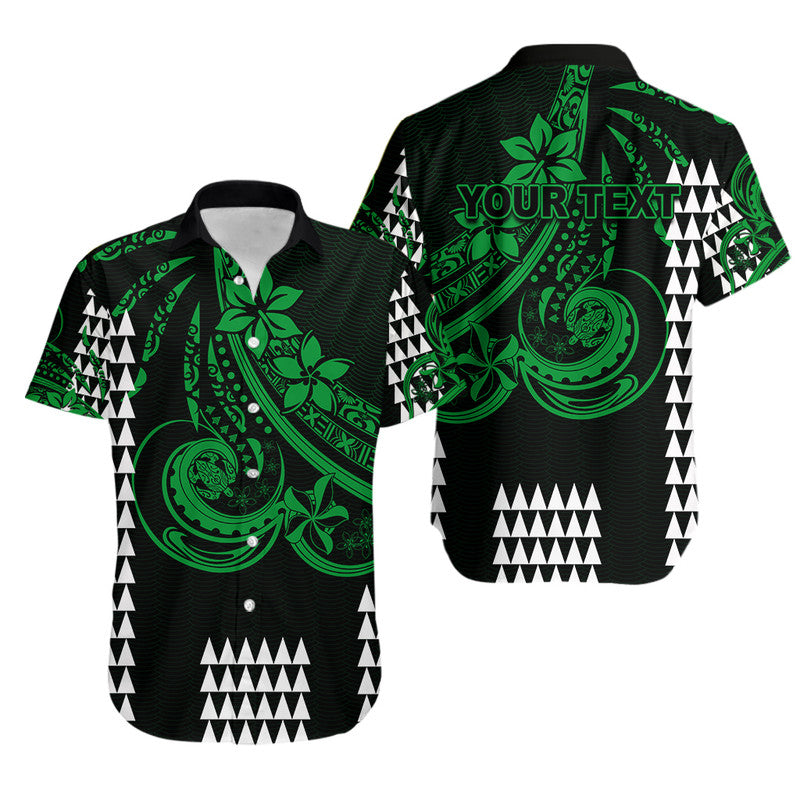 (Custom Personalised) Kakau Hawaiian Polynesian Hawaiian Shirt Green LT6 Unisex Green - Polynesian Pride