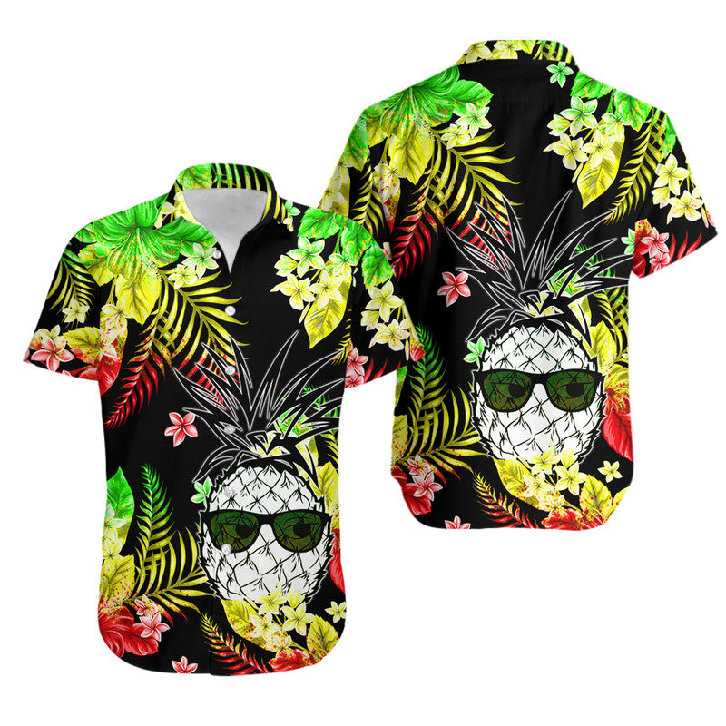 Hawaii Summer Colorful Pineapple Hawaiian Shirt Reggage LT6 Unisex Reggage - Polynesian Pride