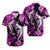 Hawaii Summer Colorful Shark Matching Dress and Hawaiian Shirt Purple LT6 - Polynesian Pride