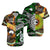 Maori Aboriginal Matching Hawaiian Shirt and Dress New Zealand Australia Together Green LT8 - Polynesian Pride