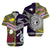 Polynesian Matching Hawaiian Shirt and Dress New Zealand Niue Together Purple LT8 - Polynesian Pride