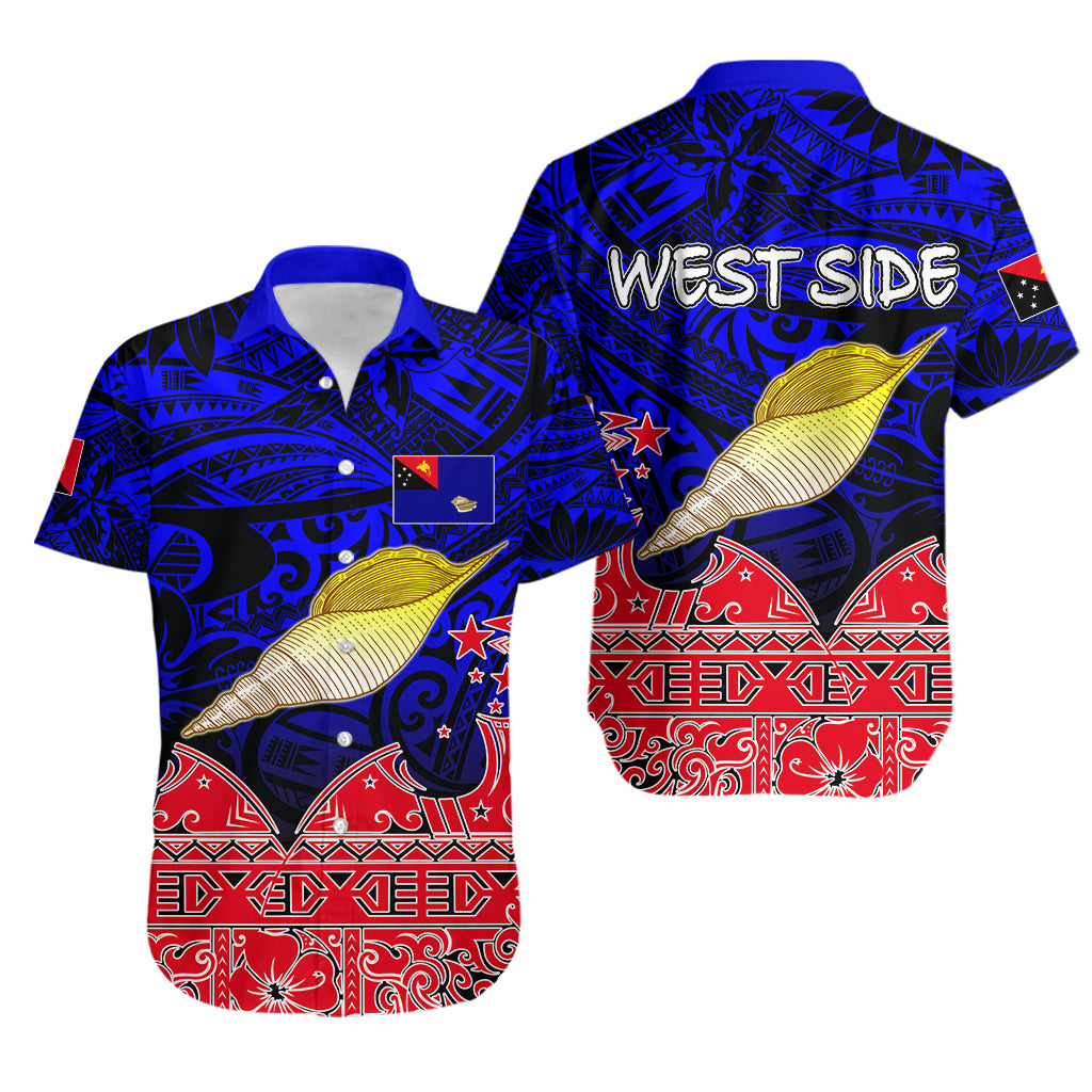 West New Britain Province Hawaiian Shirt-WEST SIDE LT6 Unisex Blue - Polynesian Pride