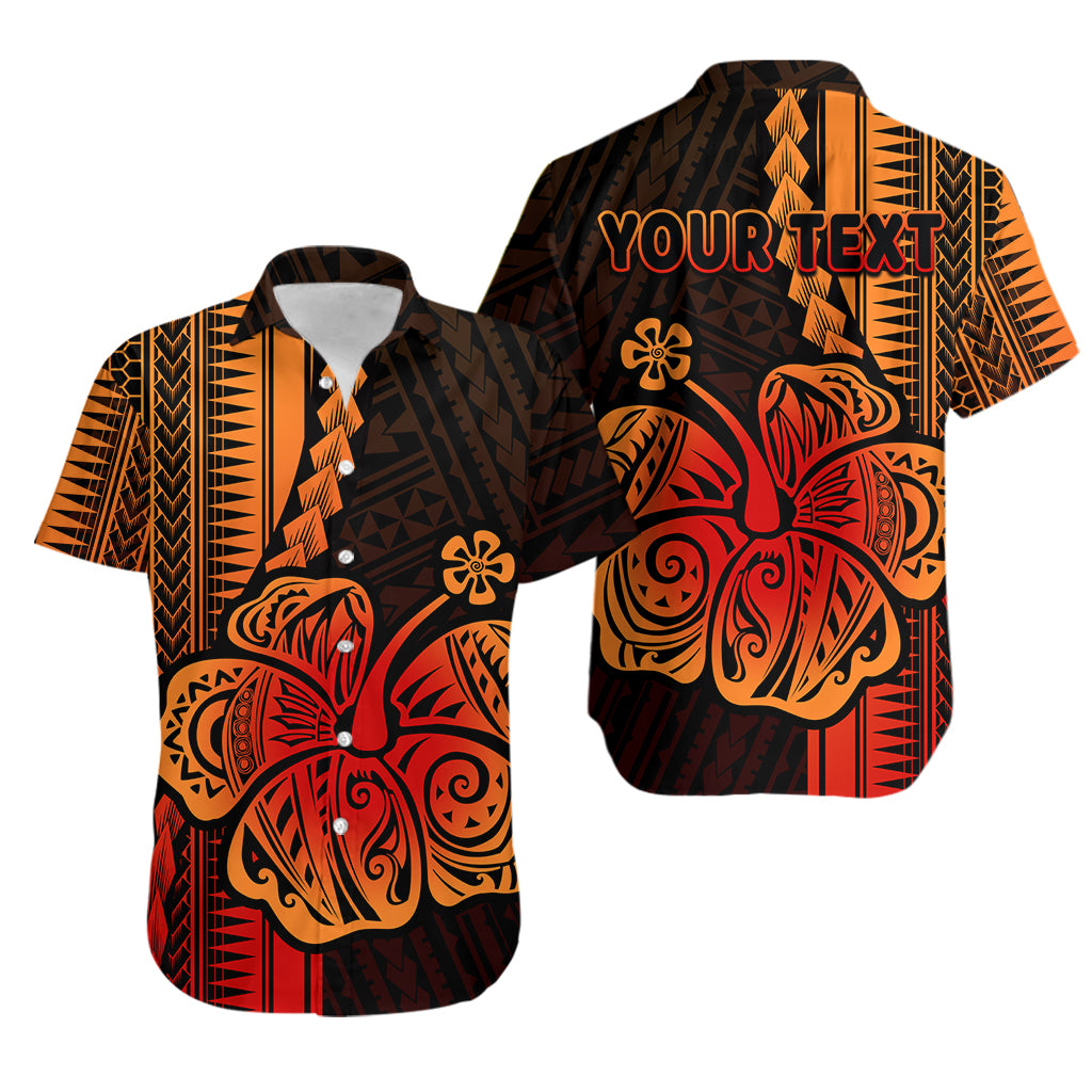 (Custom Personalised)Polynesian Hibiscus Hawaiian Shirt Hawaiian Style No.1 LT6 Unisex Red - Polynesian Pride