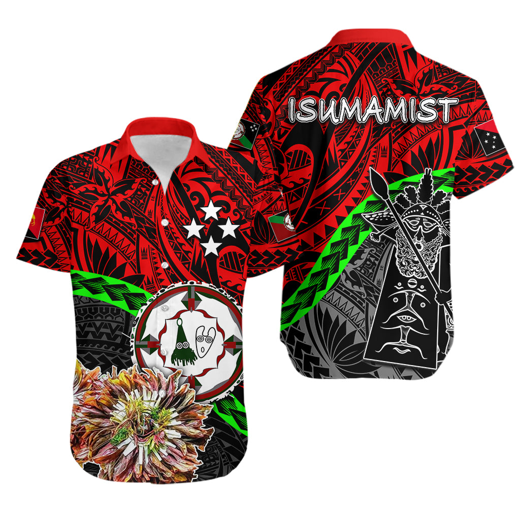 East New Britain Province Hawaiian Shirt - ISUMAMIST LT6 Unisex Red - Polynesian Pride