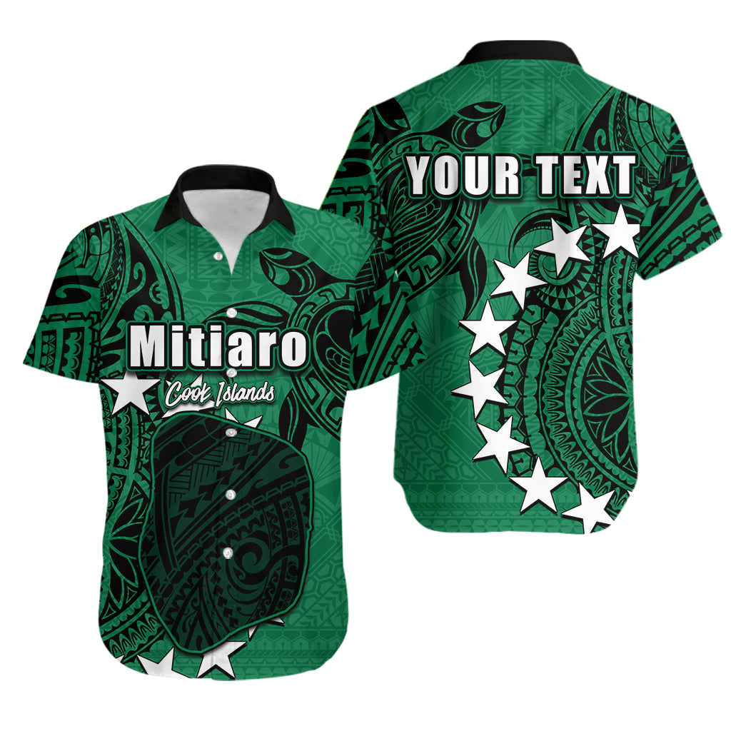 (Custom Personalised)Cook Islands Hawaiian Shirt Mitiaro LT6 Unisex Green - Polynesian Pride