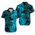 Hawaii Flowers Mix Tribal Pattern Hawaiian Shirt LT6 Unisex Blue - Polynesian Pride