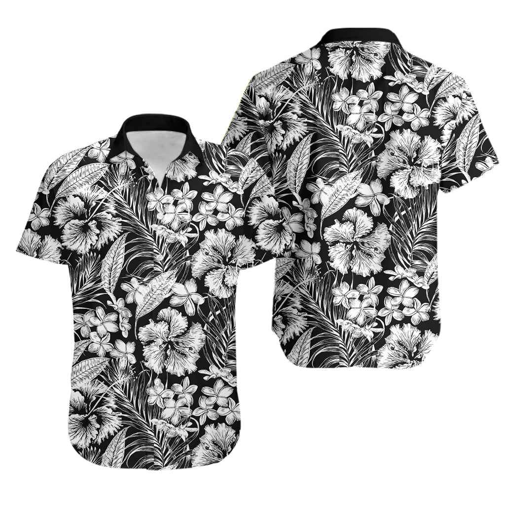 Aloha Hawaii Flowers Summer Hawaiian Shirt LT6 Unisex White - Polynesian Pride