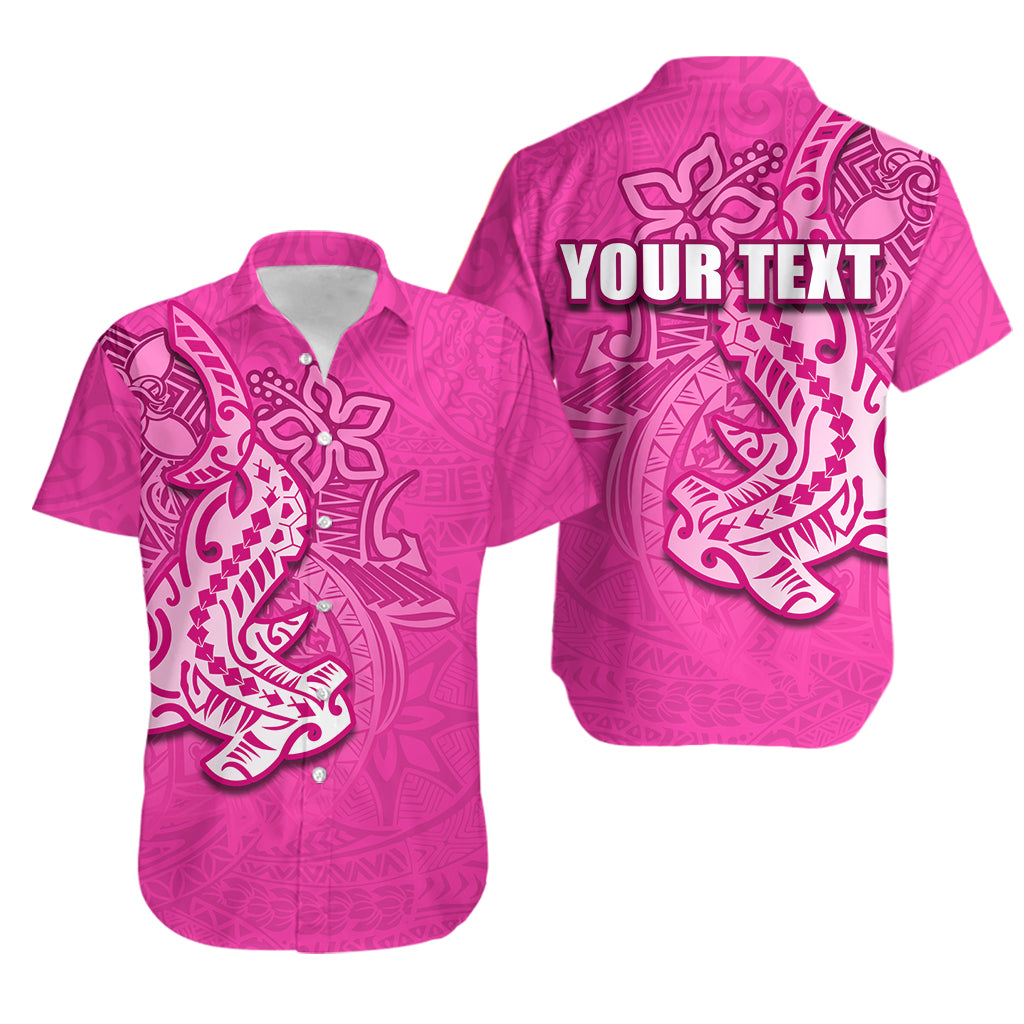 (Custom Personalised) Hammerhead shark Hawaiian Shirt Polynesian Pink Style LT6 Unisex Pink - Polynesian Pride