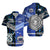 Polynesian Matching Hawaiian Shirt and Dress Samoa New Zealand Together Blue LT8 - Polynesian Pride