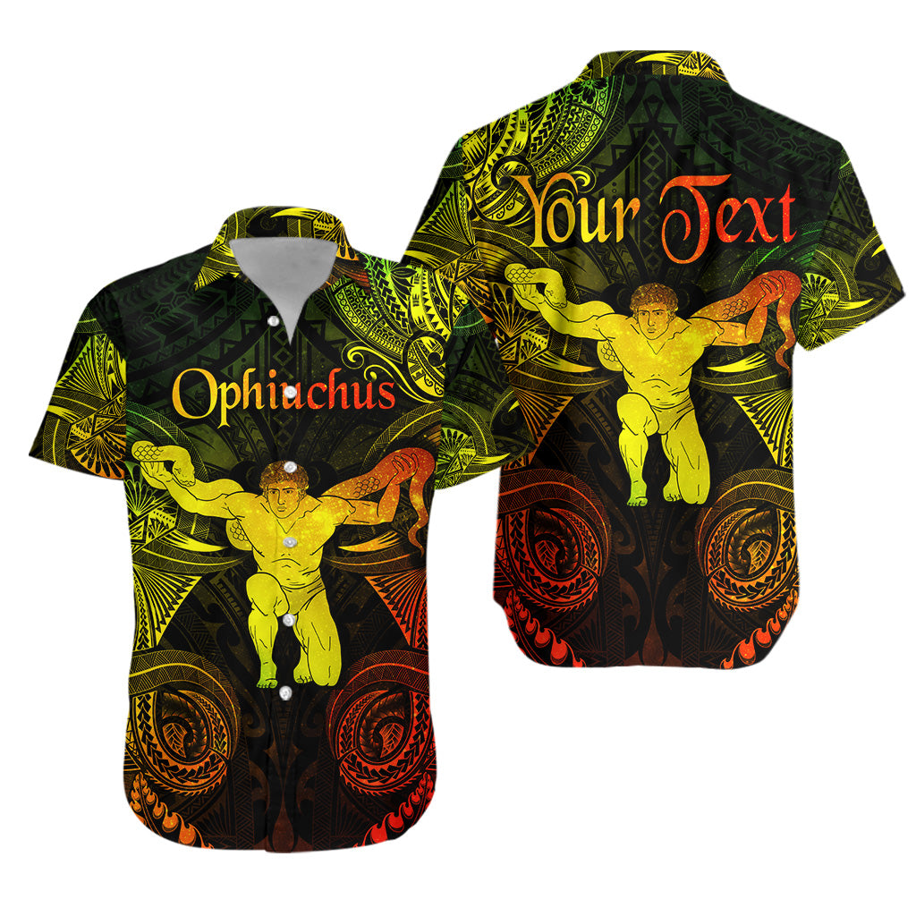 (Custom Personalised) Ophiuchus Zodiac Polynesian Hawaiian Shirt Unique Style - Reggae LT8 - Polynesian Pride