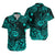 Hawaii Shaka Polynesian Matching Dress and Hawaiian Shirt Matching Couples Outfit Unique Style Turquoise LT8 - Polynesian Pride