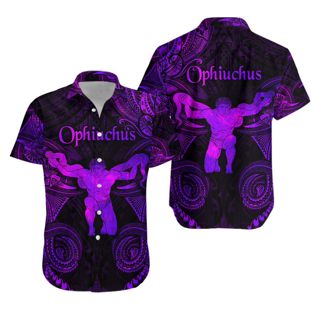 Ophiuchus Zodiac Polynesian Hawaiian Shirt Unique Style - Purple LT8 - Polynesian Pride