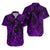 Hawaii Fish Hook Polynesian Matching Dress and Hawaiian Shirt Matching Couples Outfit Unique Style Purple LT8 - Polynesian Pride