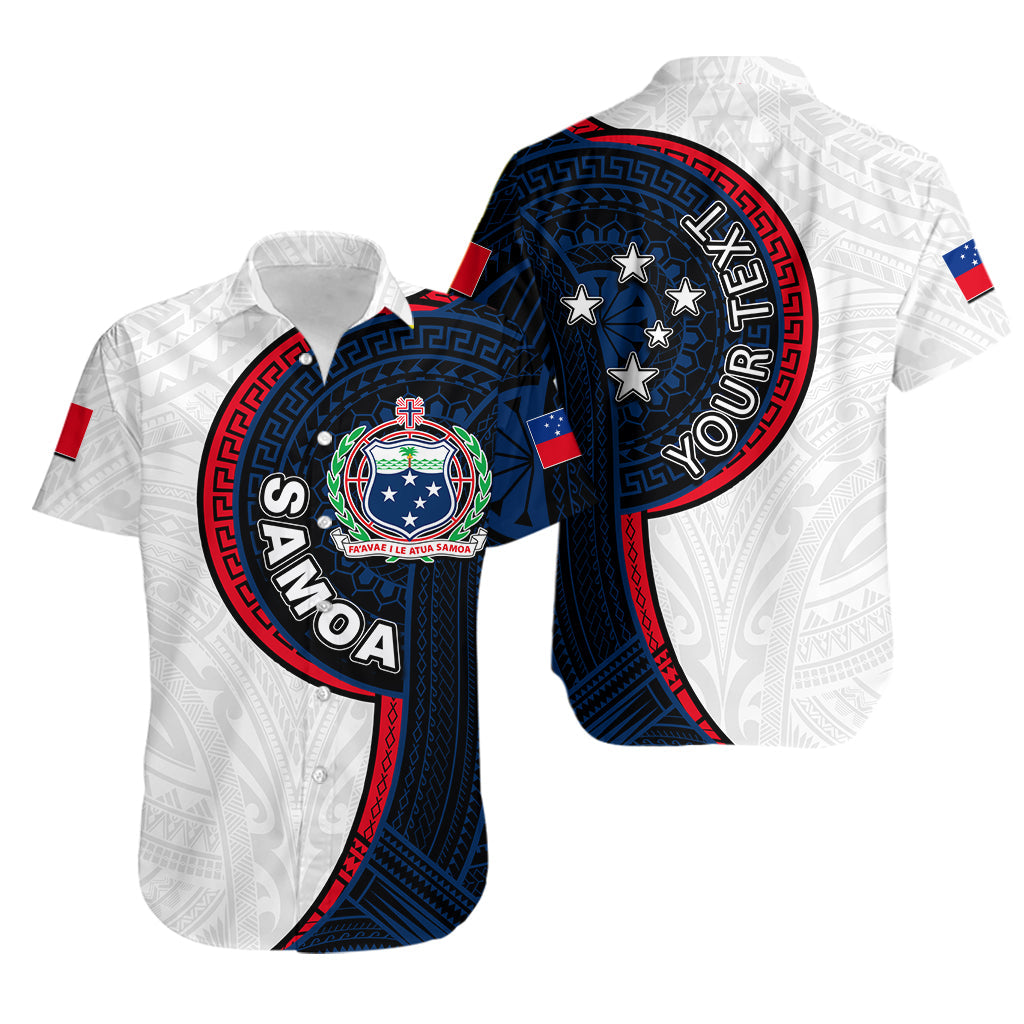 (Custom Personalised) Samoa Tribal Tattoo Hawaiian Shirt No.3 LT6 Unisex White - Polynesian Pride