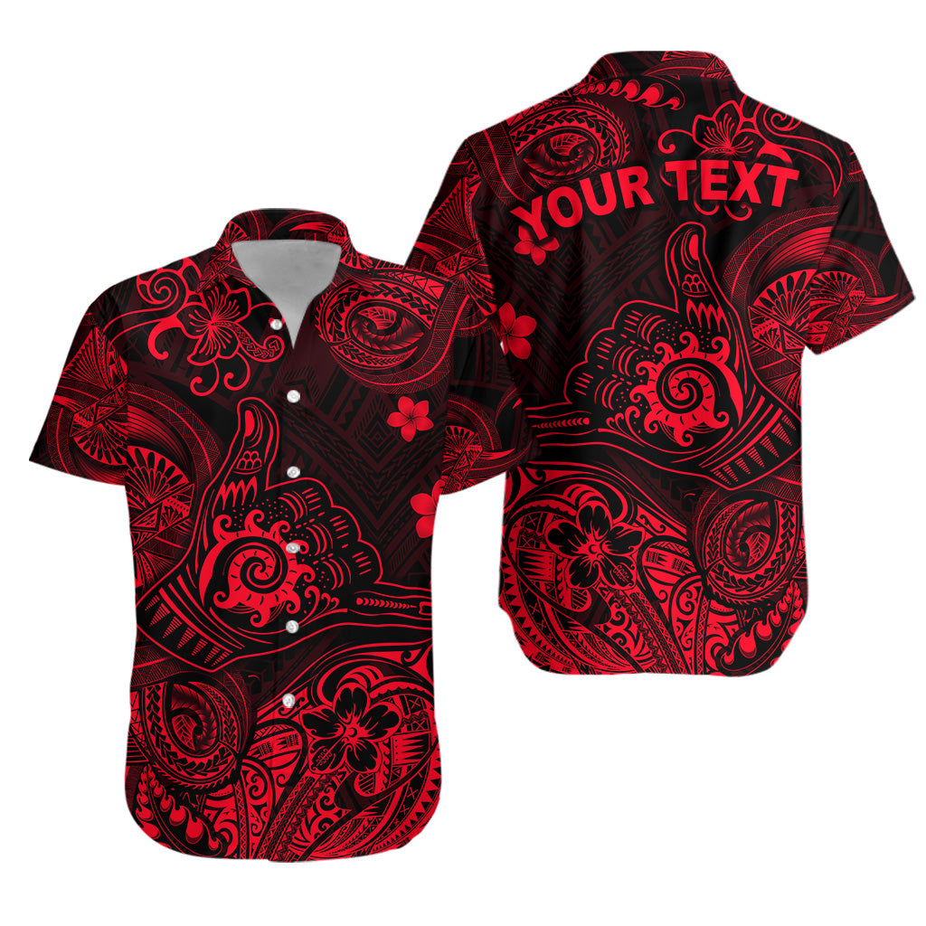 (Custom Personalised) Hawaii Shaka Polynesian Hawaiian Shirt Unique Style - Red LT8 - Polynesian Pride