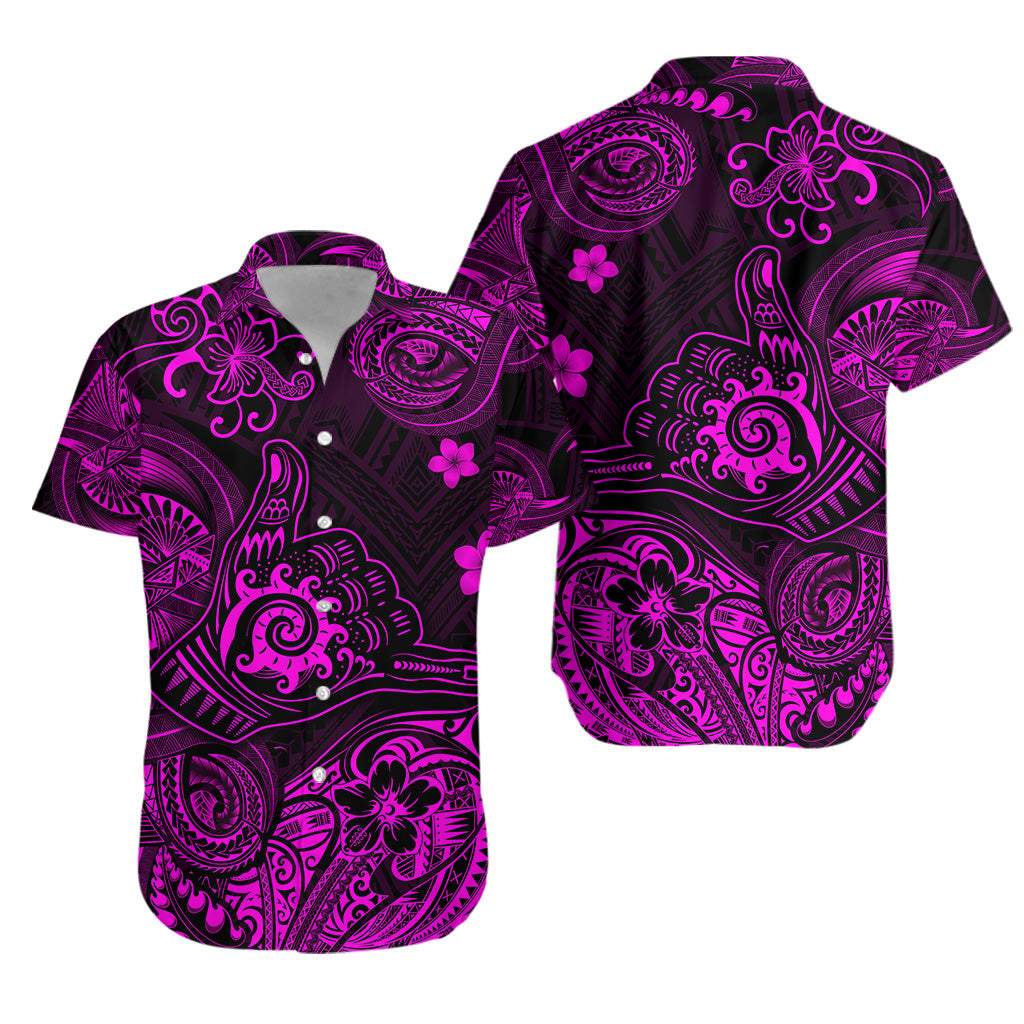 Hawaii Shaka Polynesian Hawaiian Shirt Unique Style - Pink LT8 - Polynesian Pride