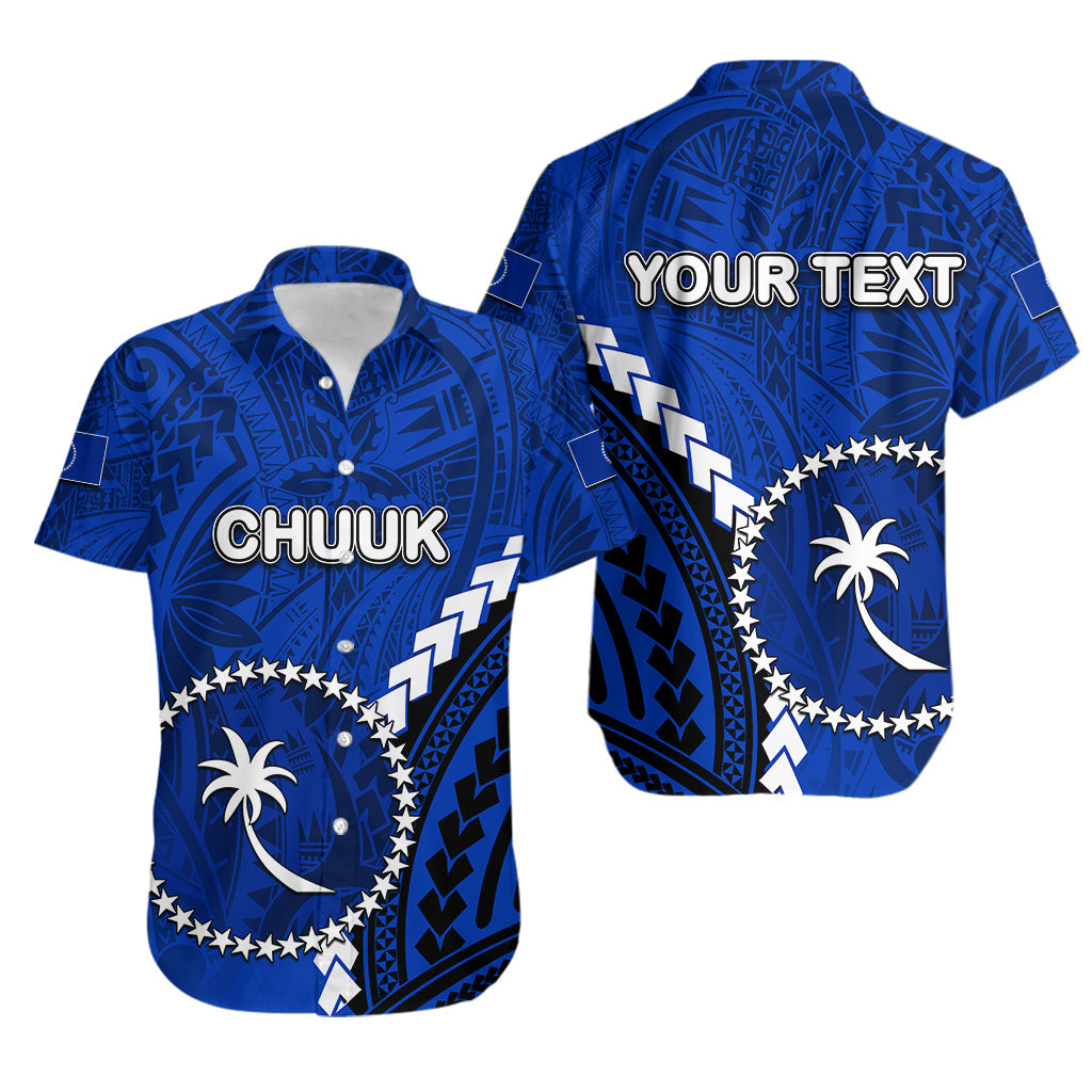 (Custom Personalised)Chuuk Hawaiian Shirt Polynesian Style LT6 Unisex Blue - Polynesian Pride
