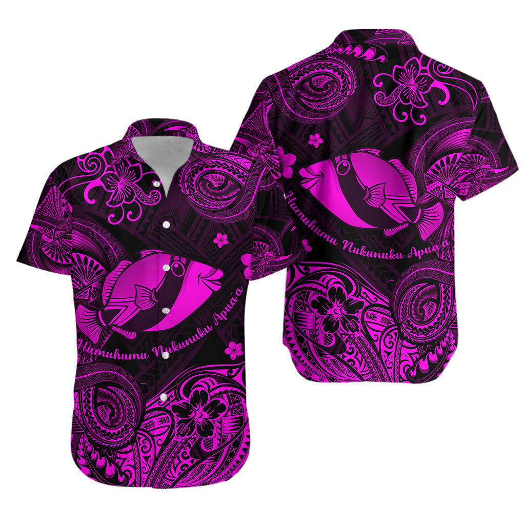 Hawaii State Fish: Humuhumu Nukunuku Apua'a Polynesian Hawaiian Shirt Unique Style - Pink LT8 - Polynesian Pride