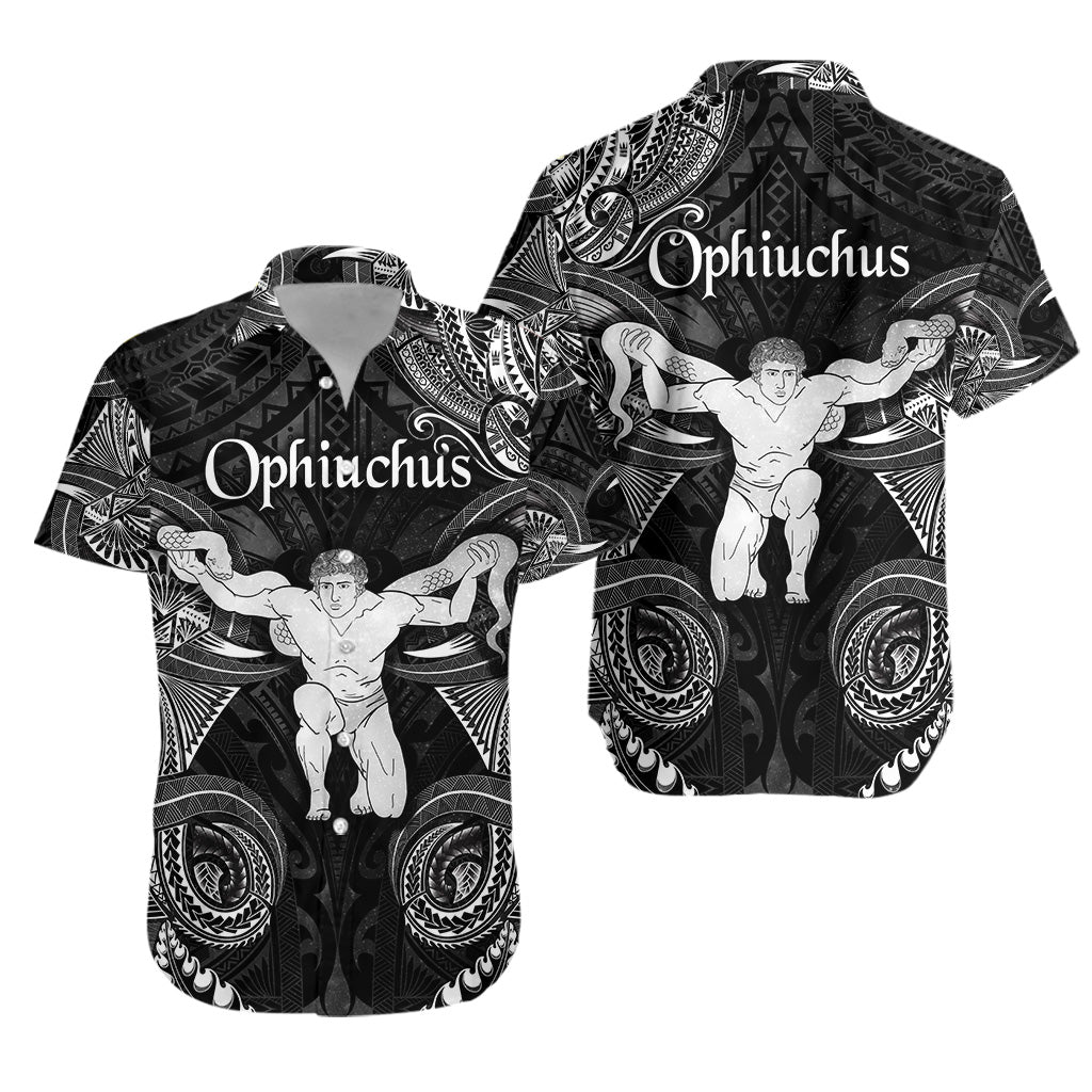 Ophiuchus Zodiac Polynesian Hawaiian Shirt Unique Style - Black LT8 - Polynesian Pride