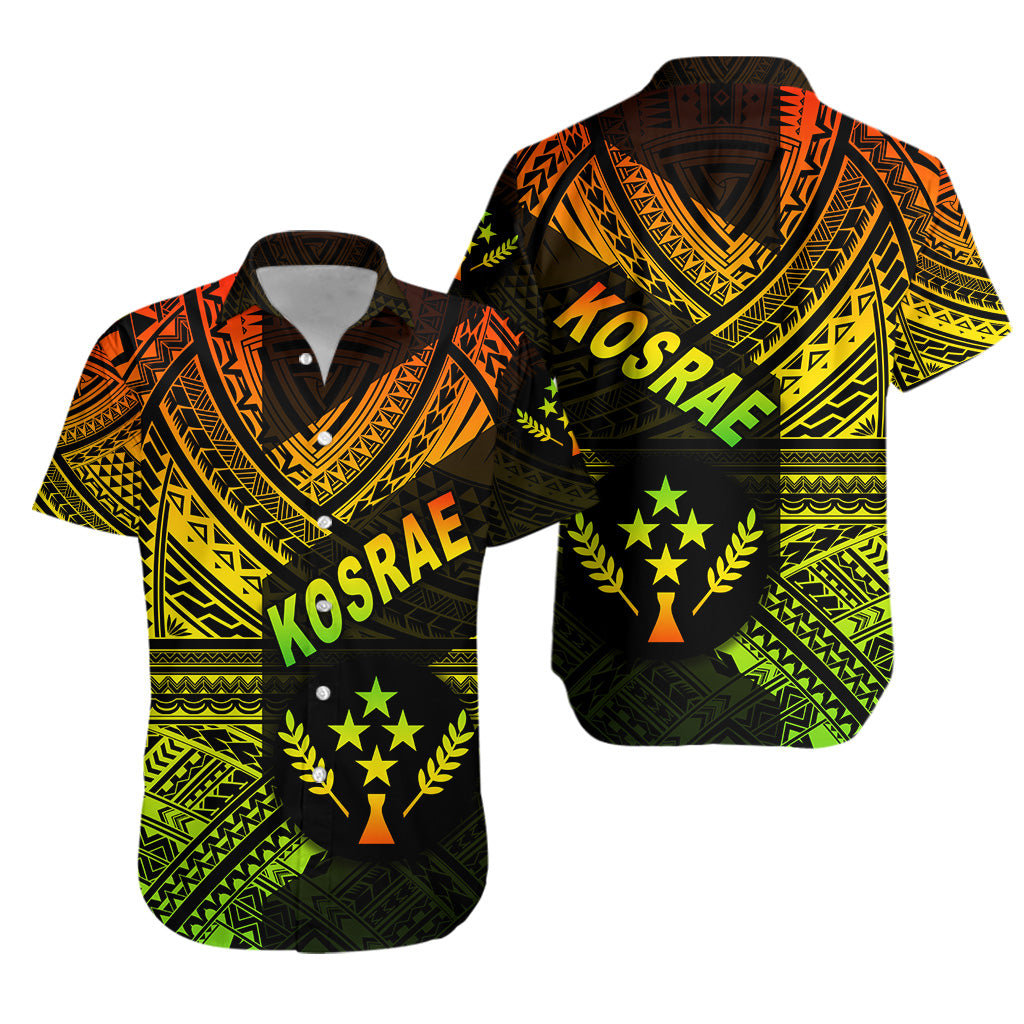 FSM Kosrae Hawaiian Shirt Original Style - Reggae LT8 Unisex Reggae - Polynesian Pride