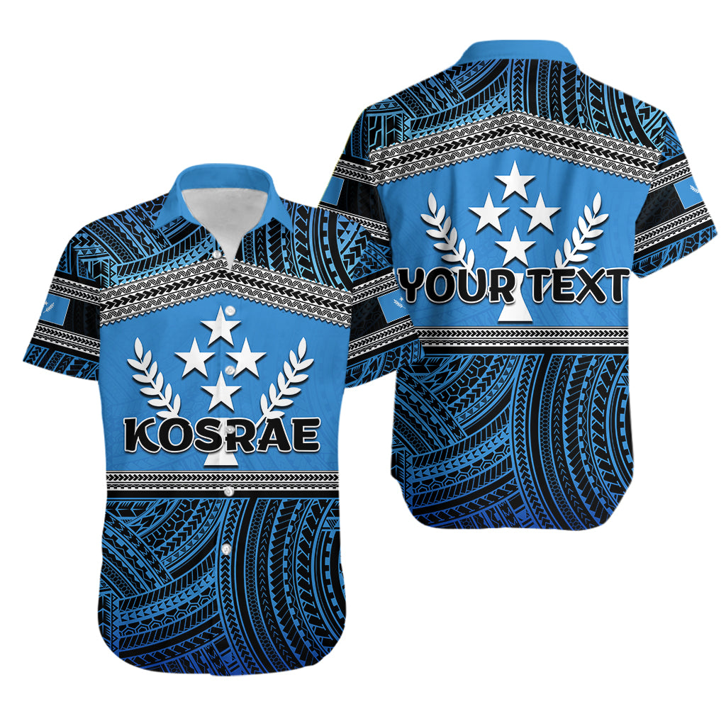 (Custom Personalised) Kosrae Hawaiian Shirt Polynesian Patterns LT6 Unisex Blue - Polynesian Pride