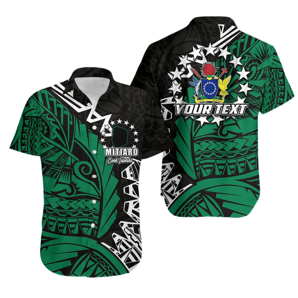 (Custom Personalised)Cook Islands Hawaiian Shirt Mitiaro Polynesian Style LT6 Unisex Green - Polynesian Pride