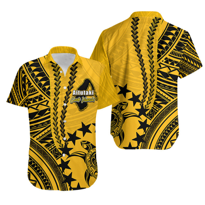 Cook Islands Aitutaki Polynesian Hawaiian Shirt LT6 Unisex Yellow - Polynesian Pride