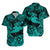 Hawaii Hammer Shark Polynesian Hawaiian Shirt Unique Style - Turquoise LT8 - Polynesian Pride