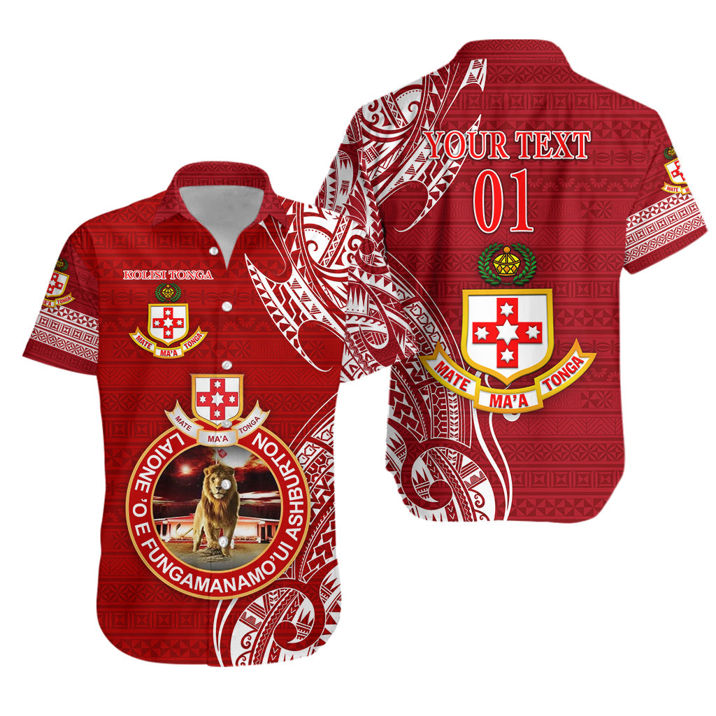 (Custom Personalised) Kolisi Tonga Mate Ma'a Tonga Hawaiian Shirt Laione 'O E Fungamanamo'Ui Ashburton, Custom Text And Number LT8 Unisex Red - Polynesian Pride