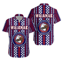 Hawaii Waianae High School Hawaiian Shirt Seariders Simple Style LT8 Unisex Blue - Polynesian Pride