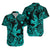 Hawaii Angry Shark Polynesian Hawaiian Shirt Unique Style - Turquoise LT8 - Polynesian Pride