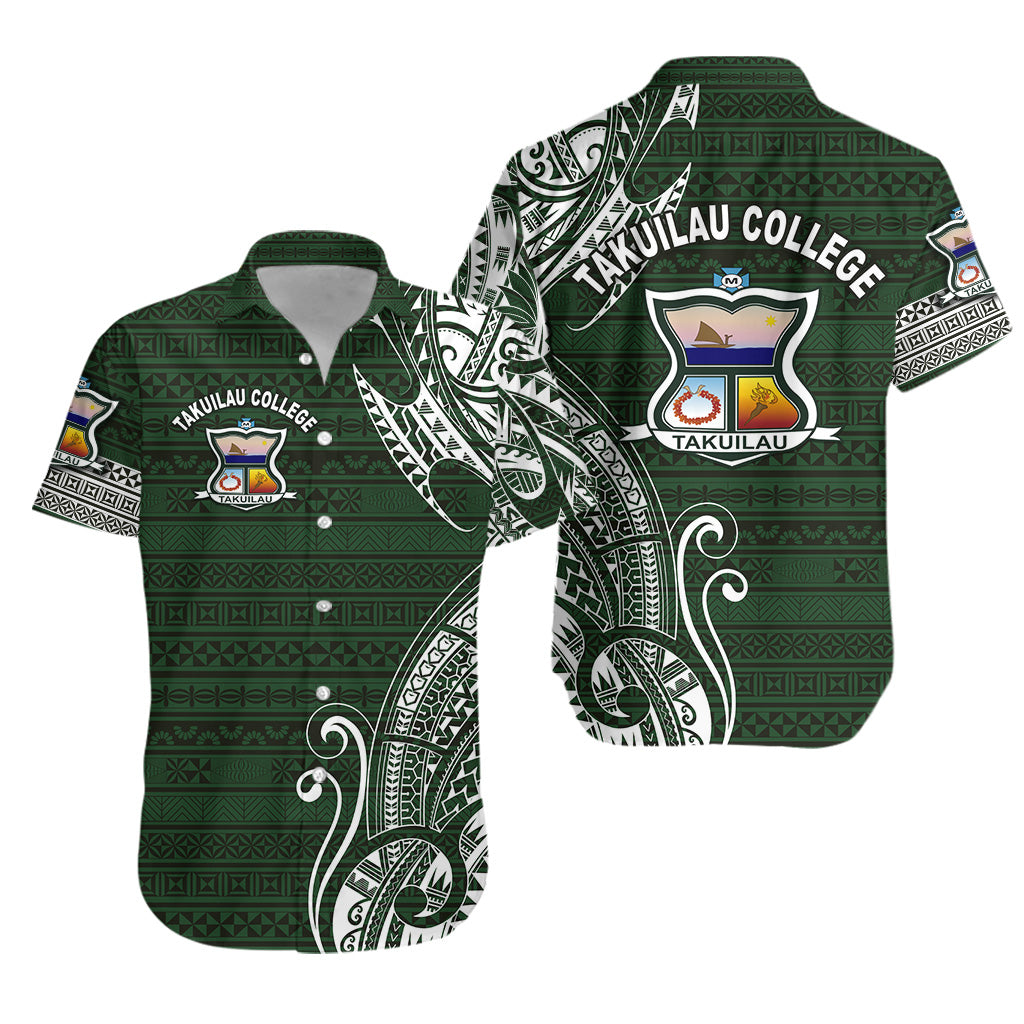 Tonga Takuilau College Hawaiian Shirt Simple Vibes LT8 Unisex Green - Polynesian Pride